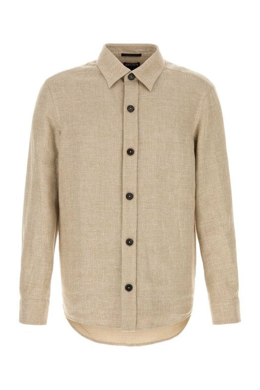 Beige cashmere blend shirt ZEGNA (RUHV75A3SOT52)