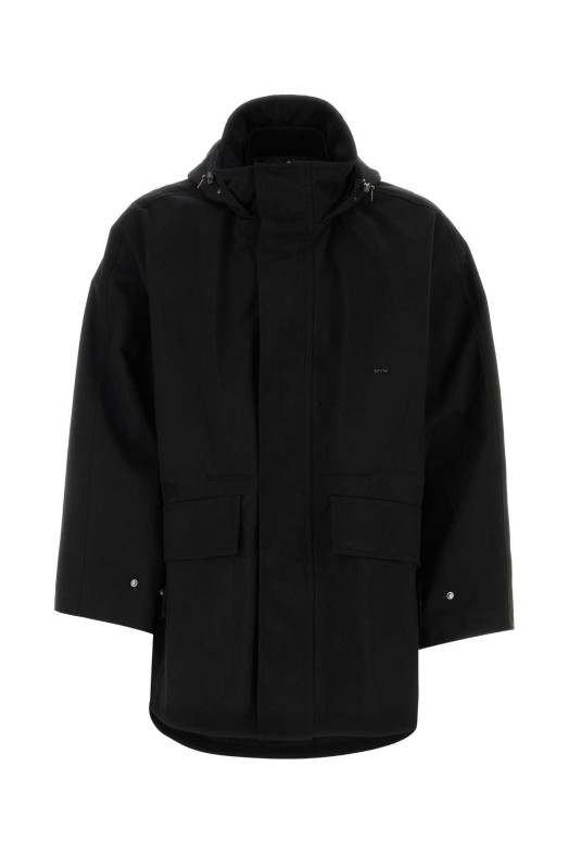 Black nylon windbreaker WOOYOUNGMI (W241JP01)