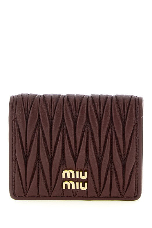 Кошелек с небольшой кисточкой, бордовый MIU MIU 5MV204AFPPF0007