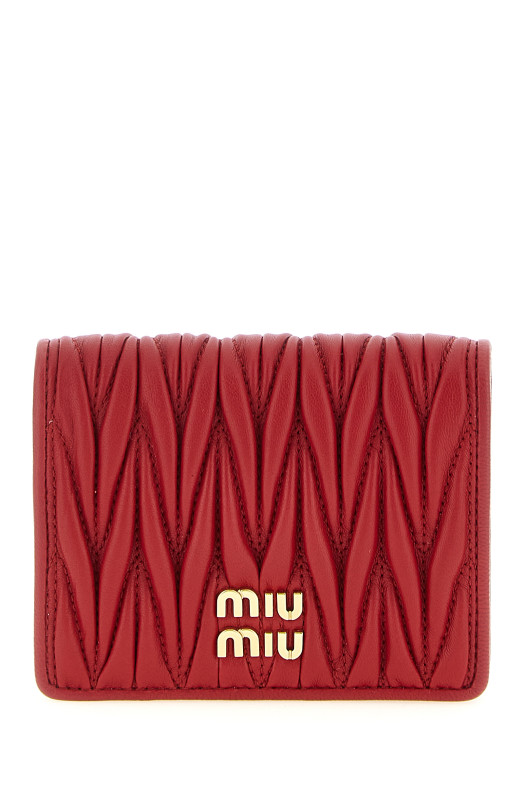 Кошелек с маленькой кисточкой, красный MIU MIU 5MV204AFPPF0011