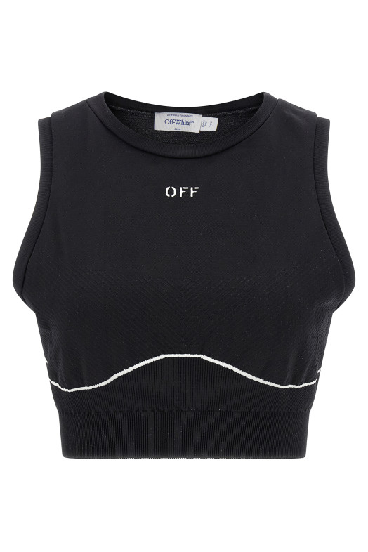'Off-White™' sports top Black