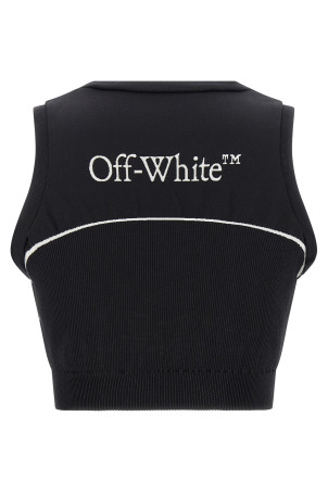 'Off-White™' sports top Black
