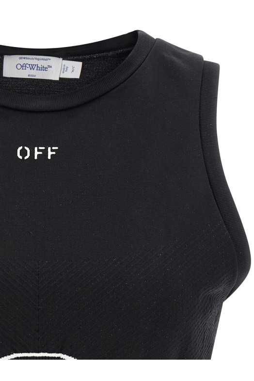 'Off-White™' sports top Black