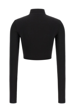 'Off Stamp' crop top Black