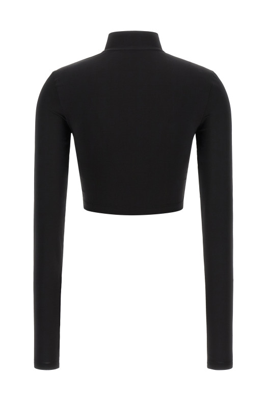'Off Stamp' crop top Black