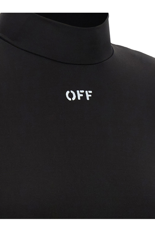 'Off Stamp' crop top Black