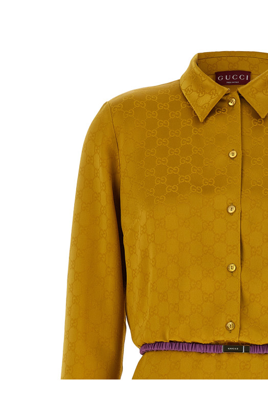 Платье Jacquard «GG», желтое 853070ZAQKJ2002