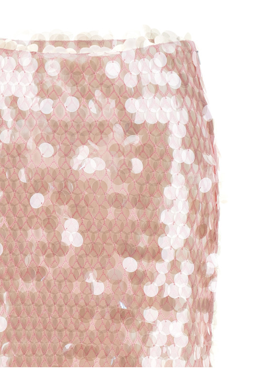 Maxi sequin skirt Pink