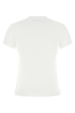 Logo embroidery t-shirt White
