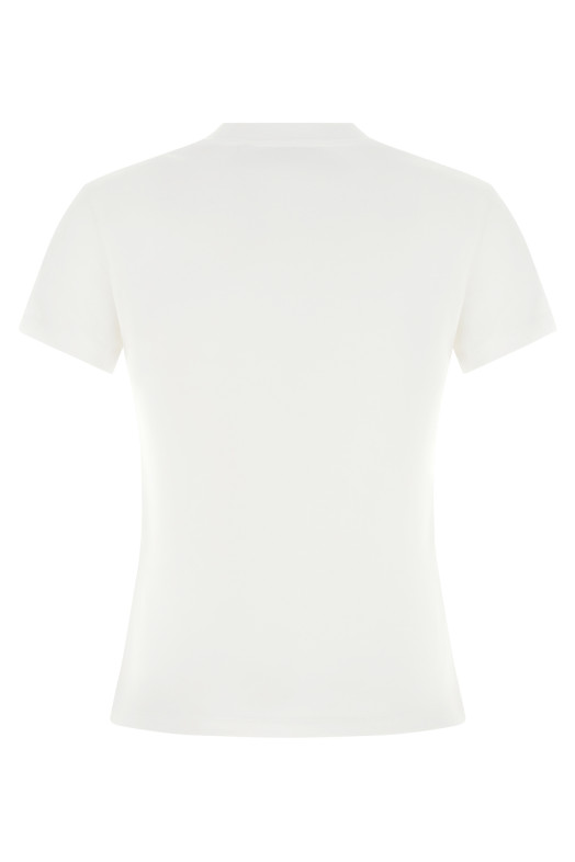 Logo embroidery t-shirt White