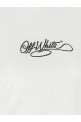 Logo embroidery t-shirt White