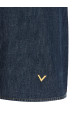 Valentino Garavani Chambray 'VLogo' denim dress Blue