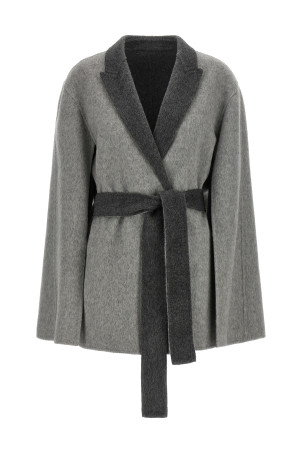 Кардиган з рукавами-накидками, сірий ALBERTA FERRETTI A060666572509