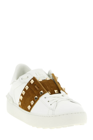 Valentino Garavani 'Rockstud Untitled' sneakers Brown
