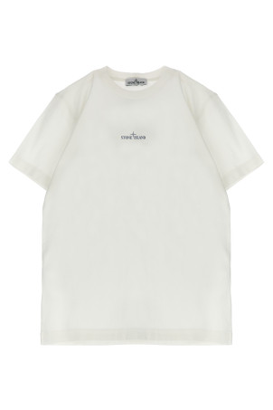 Футболка з принтом, біла STONE ISLAND JUNIOR L1S162100009S0377V0001