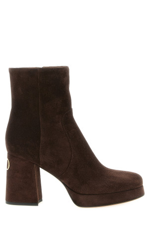 Valentino Garavani 'Fawcette' ankle boots Brown