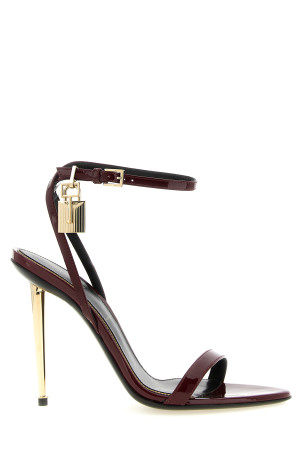 'The Padlock' sandals Bordeaux