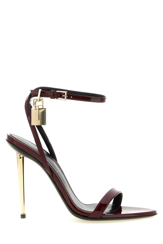 'The Padlock' sandals Bordeaux