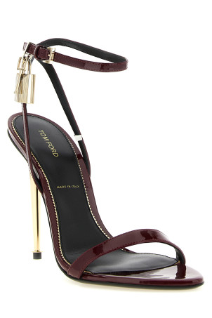 'The Padlock' sandals Bordeaux