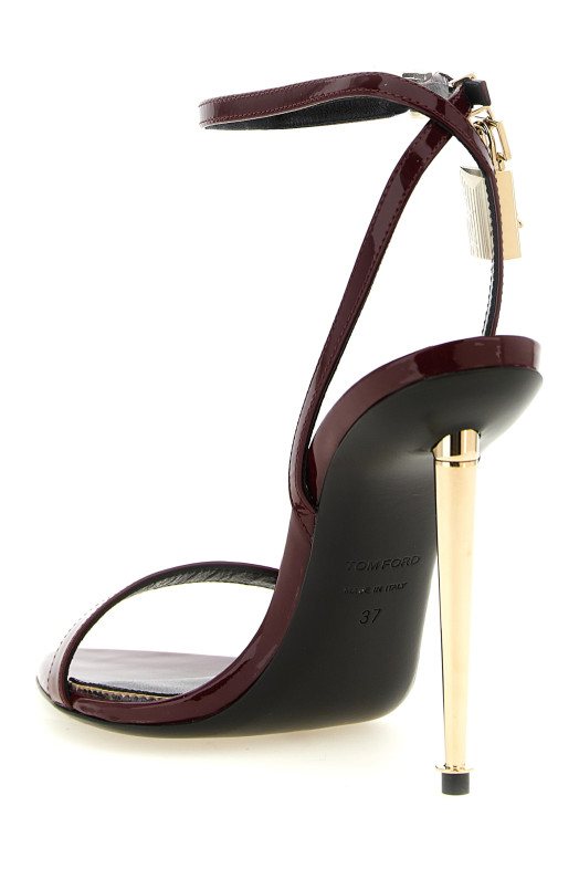 'The Padlock' sandals Bordeaux
