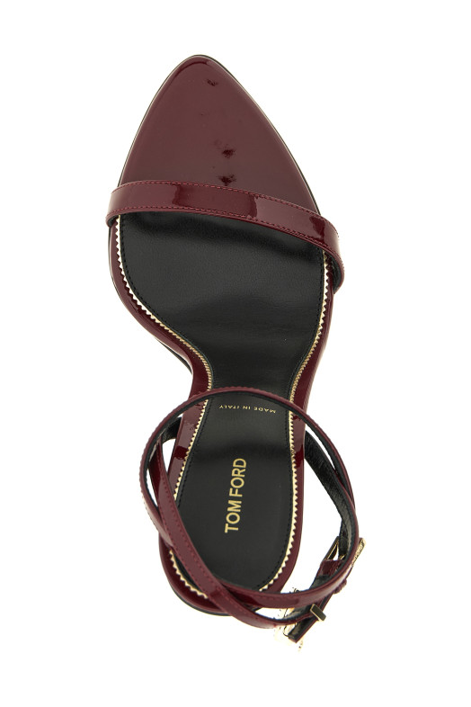 'The Padlock' sandals Bordeaux