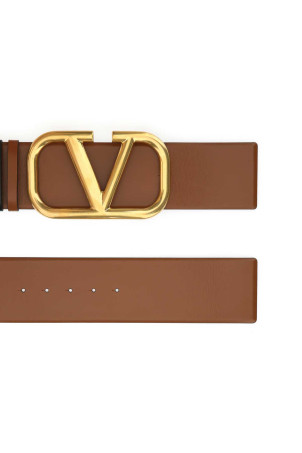 Brown leather VLogo Signature reversible belt VALENTINO GARAVANI (3W2T0S10ZFR)