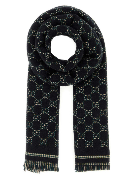 Шарф GG с жаккардовым узором GUCCI (8362644G386)