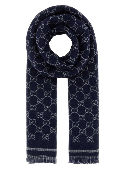 Шарф GG с жаккардовым узором GUCCI (8362644G386)