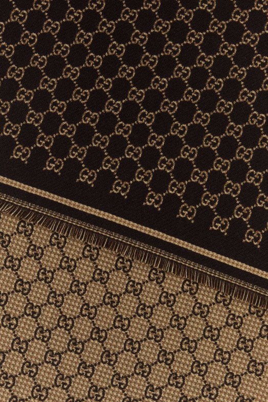 Шарф GG с жаккардовым узором GUCCI (8362644G386)