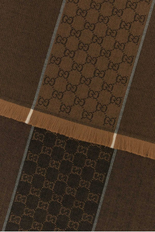 Camel wool scarf GUCCI (8531774G200)