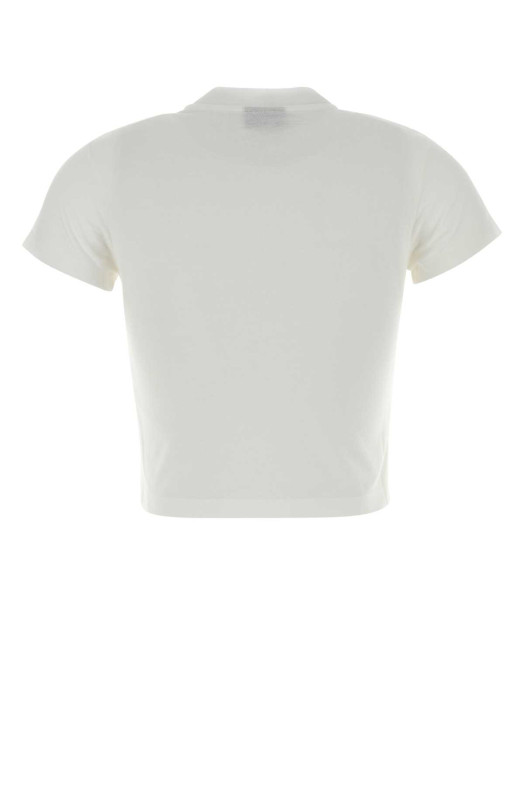 Белая футболка из хлопковой смеси GUCCI (865017XJHT1)