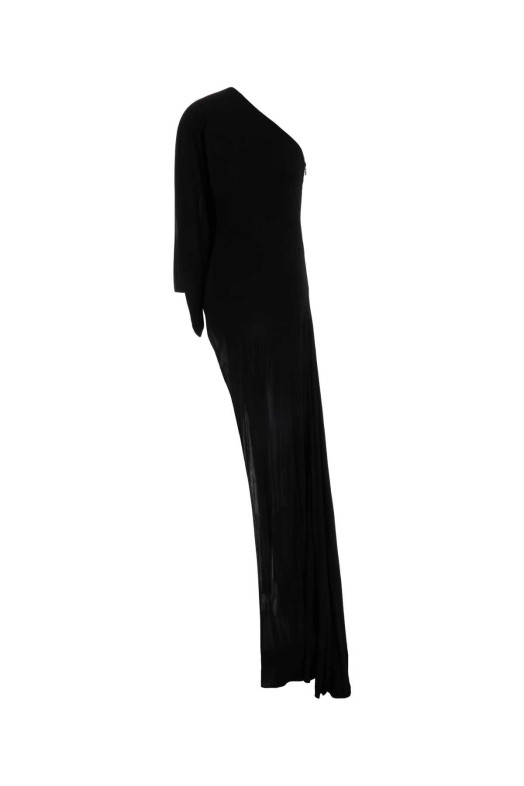 Black jersey one-shoulder dress Black GUCCI (865077ZATRT)