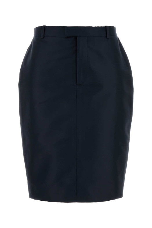 Navy blue faille skirt GUCCI (865111ZAU9E)