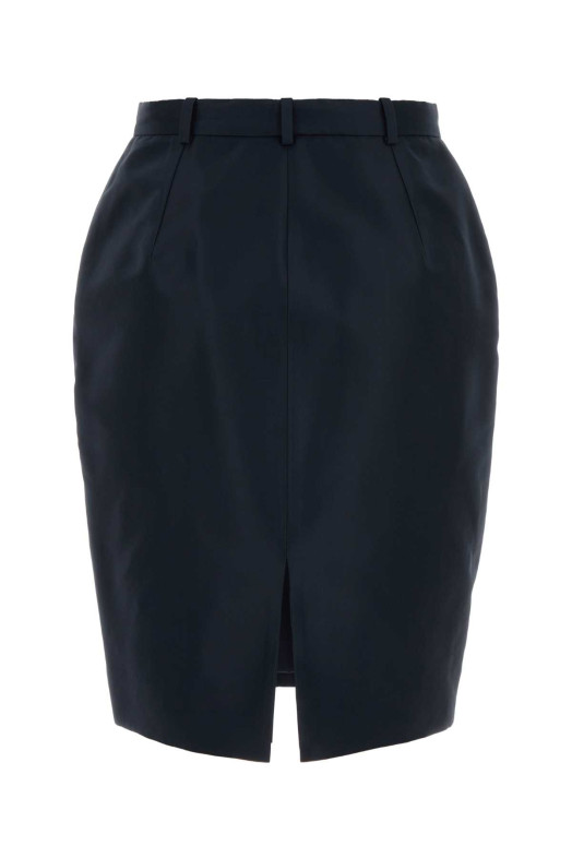 Navy blue faille skirt GUCCI (865111ZAU9E)