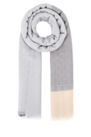 Embroidered cashmere blend scarf GUCCI (8705353GA41)