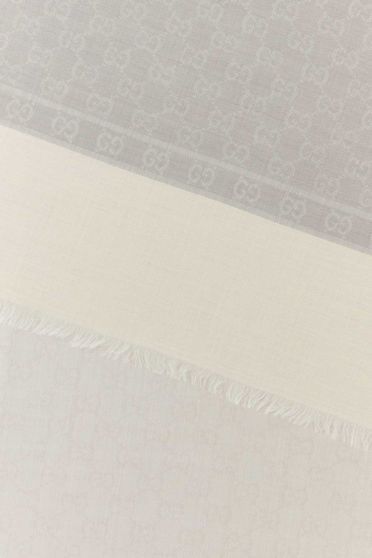 Embroidered cashmere blend scarf GUCCI (8705353GA41)
