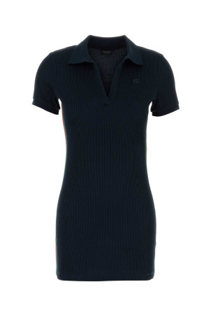 Navy blue jersey polo dress GUCCI (872682XJHYN)