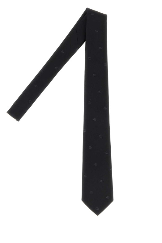 Black jacquard tie Black GUCCI (8740914E009)