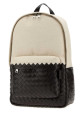 Two-tone canvas and leather Intrecciato backpack BOTTEGA VENETA (874794V3BOD)