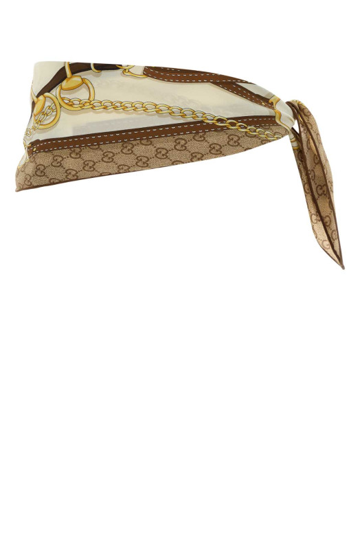 Printed silk belt GUCCI (8749763G005)