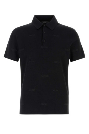 Embroidered wool blend polo shirt GUCCI (875492XKFPE)
