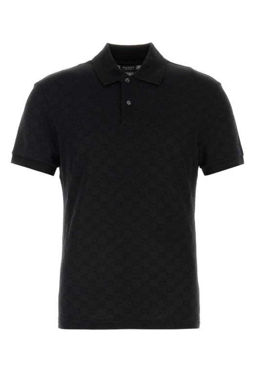 Black jersey polo shirt Black GUCCI (A002V0XJHX4)