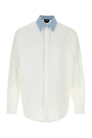 White poplin shirt FENDI (FS1319B15X)