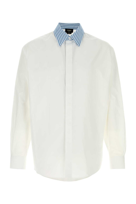 White poplin shirt FENDI (FS1319B15X)