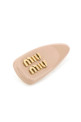 Powder pink leather hair clip MIU MIU (5IF092069)