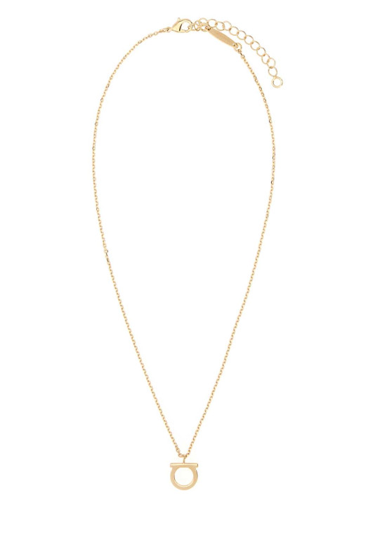 Gold metal Gancini necklace SALVATORE FERRAGAMO (760133696658)