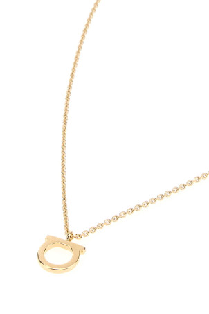 Gold metal Gancini necklace SALVATORE FERRAGAMO (760133696658)