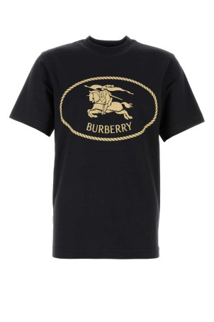 Black cotton t-shirt Black BURBERRY (8110953)