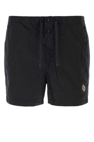 Midnight blue nylon swimming shorts Black STONE ISLAND (L1S15B100003S0043)