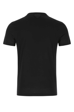 Black cotton t-shirt set Black PRADA (UJM492S22111CD)